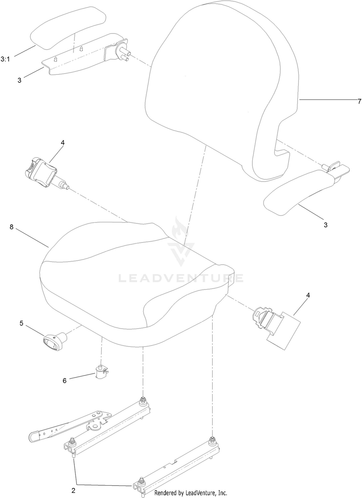 Seat Assembly No. 130-0801
