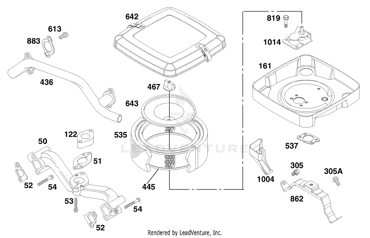 Engine Briggs  Stratton Model 303447-1282-E1 5
