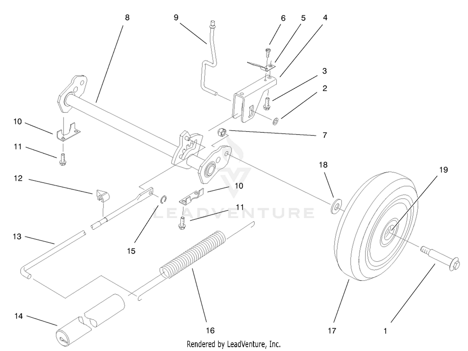 Deck Suspension Assembly