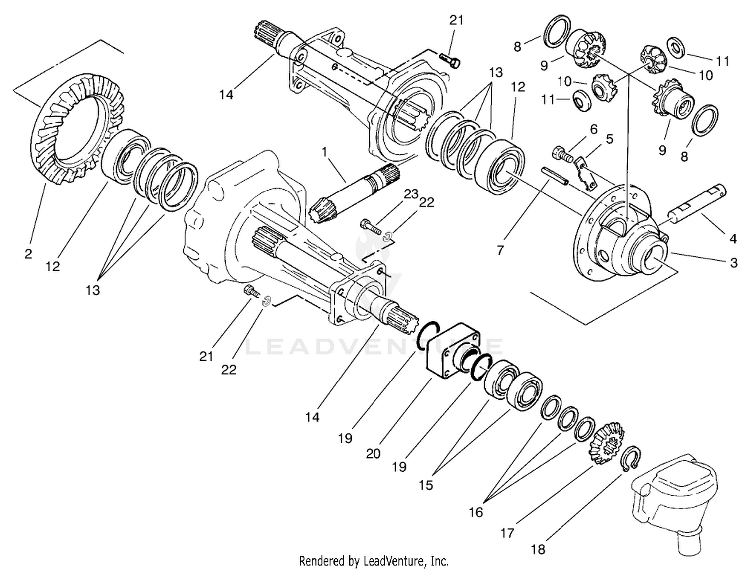 Differential and Shaft Assembly