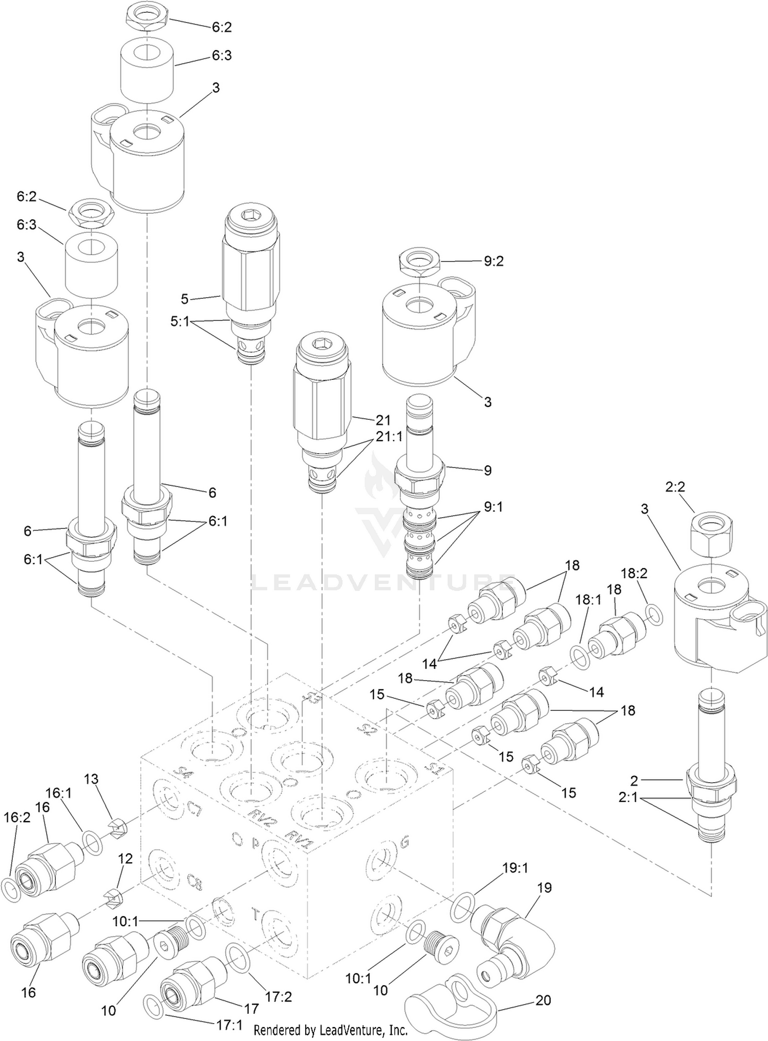Lift Manifold Assembly No. 127-8444