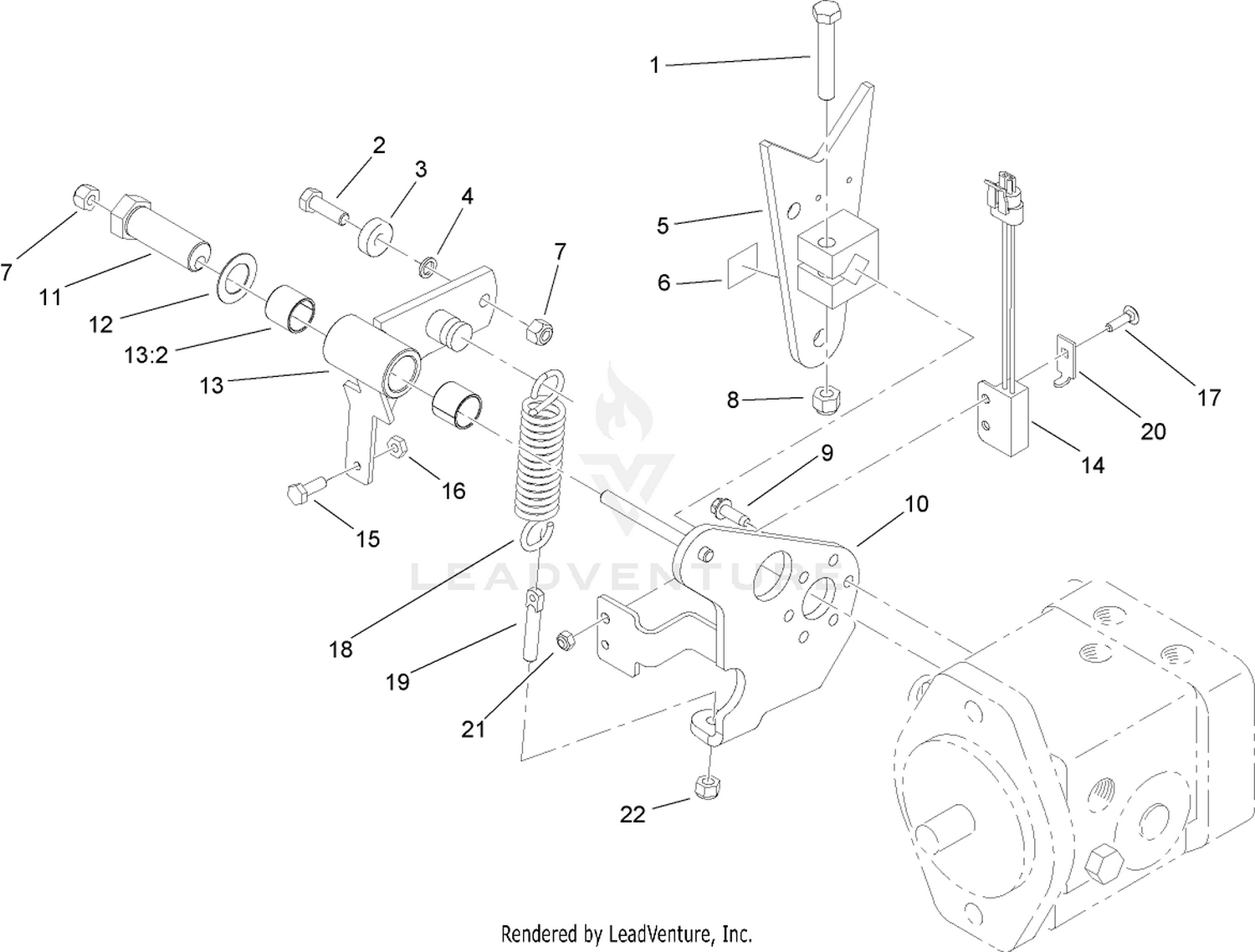 Pump Control Lever Assembly