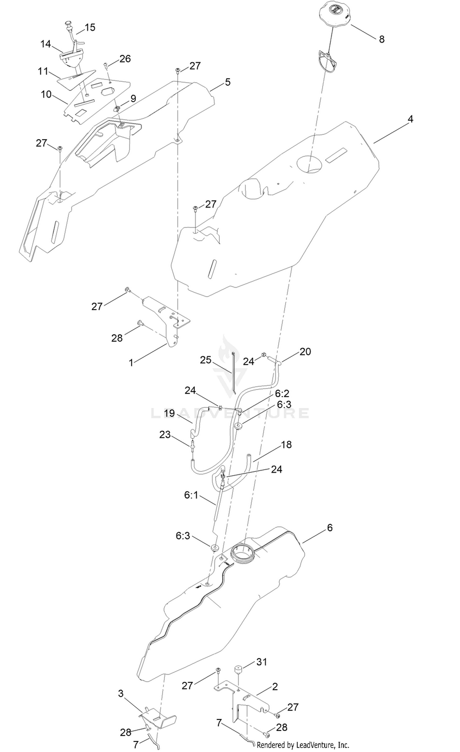 Body Styling and Fuel Pod Assembly