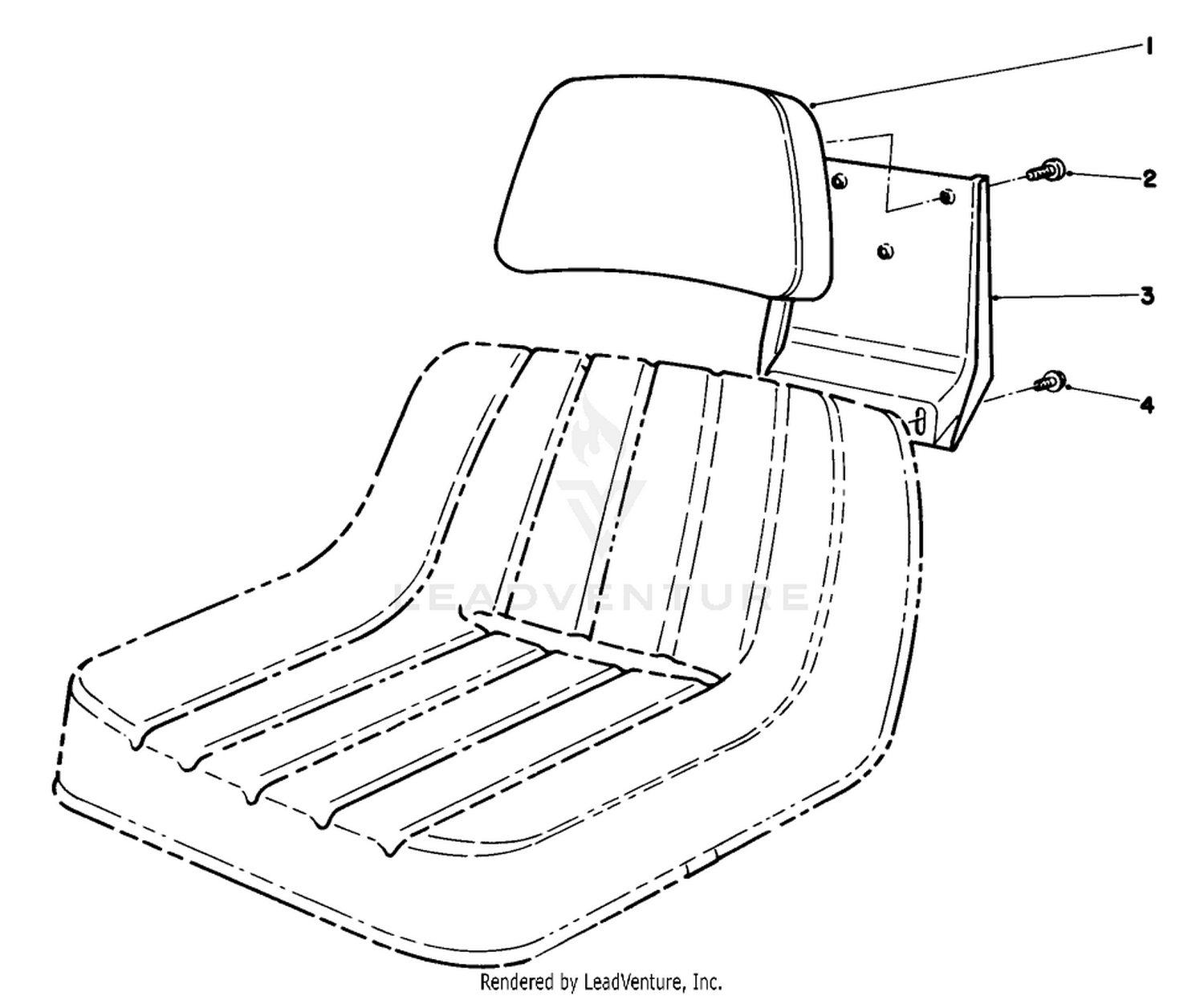 Backrest Kit Part No. 67-9490 (optional)