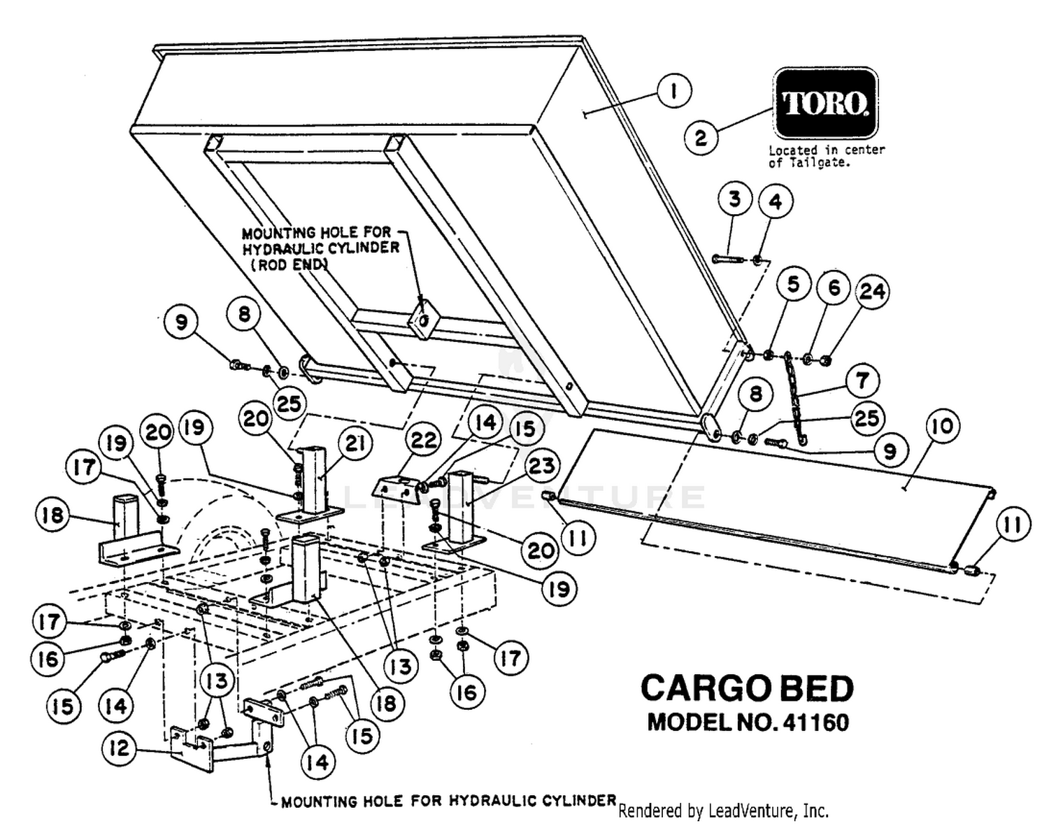 CARGO BED MODEL NO. 41160