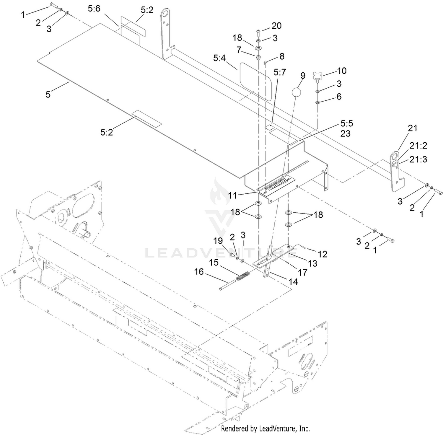 Gate Slide and Brush Guard Assembly