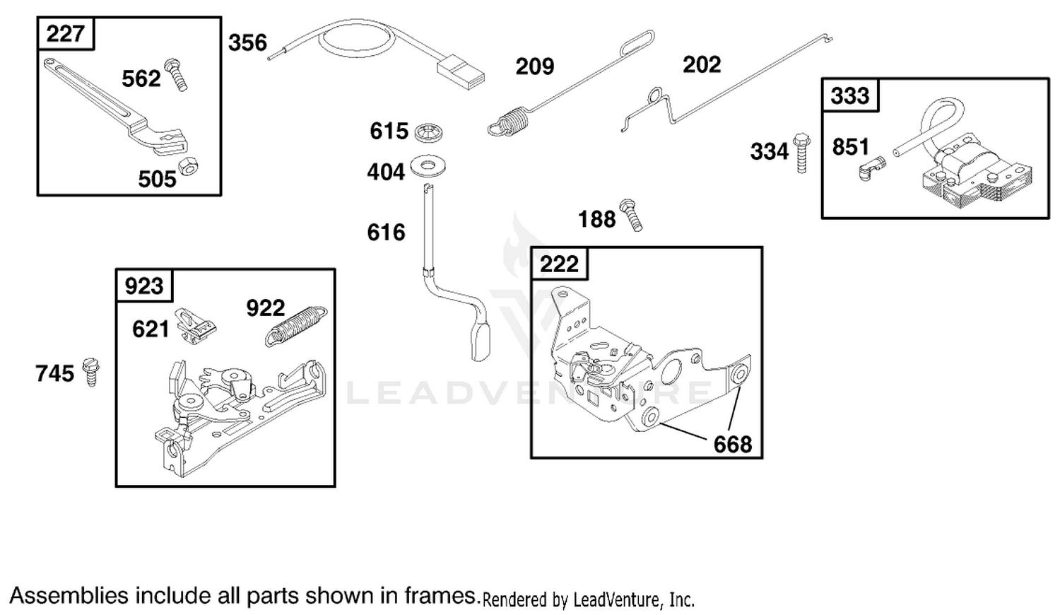 Engine Briggs  Stratton Model 12j802-2368-E1 4