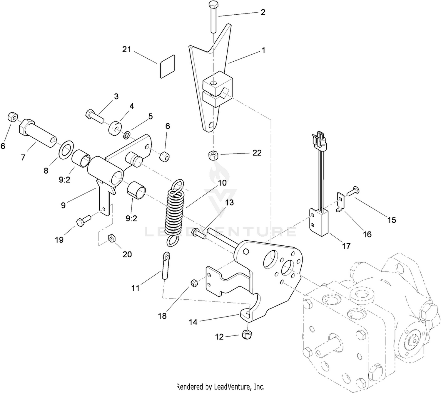 Pump Control Lever Assembly