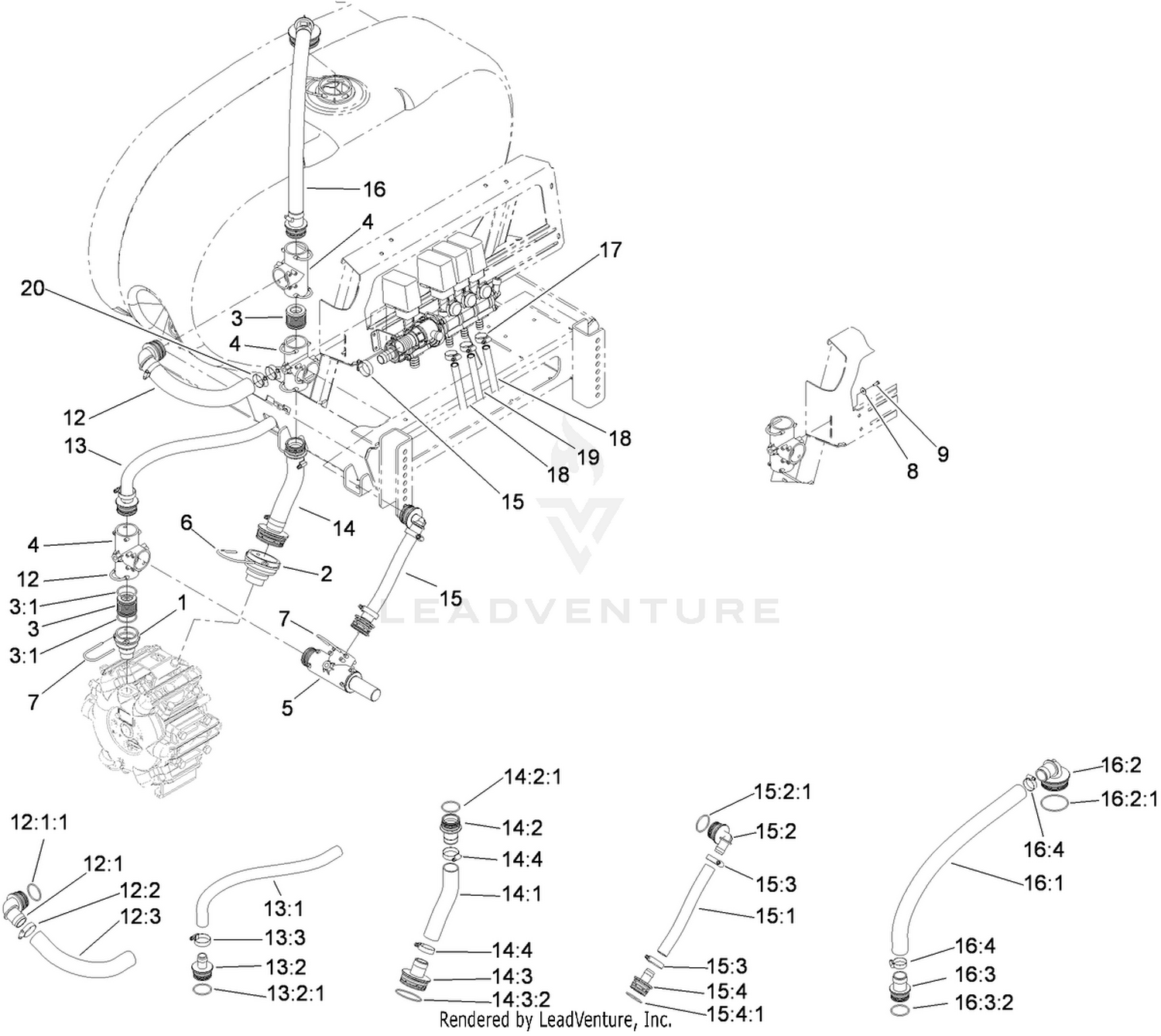 Spray System Supply Asembly