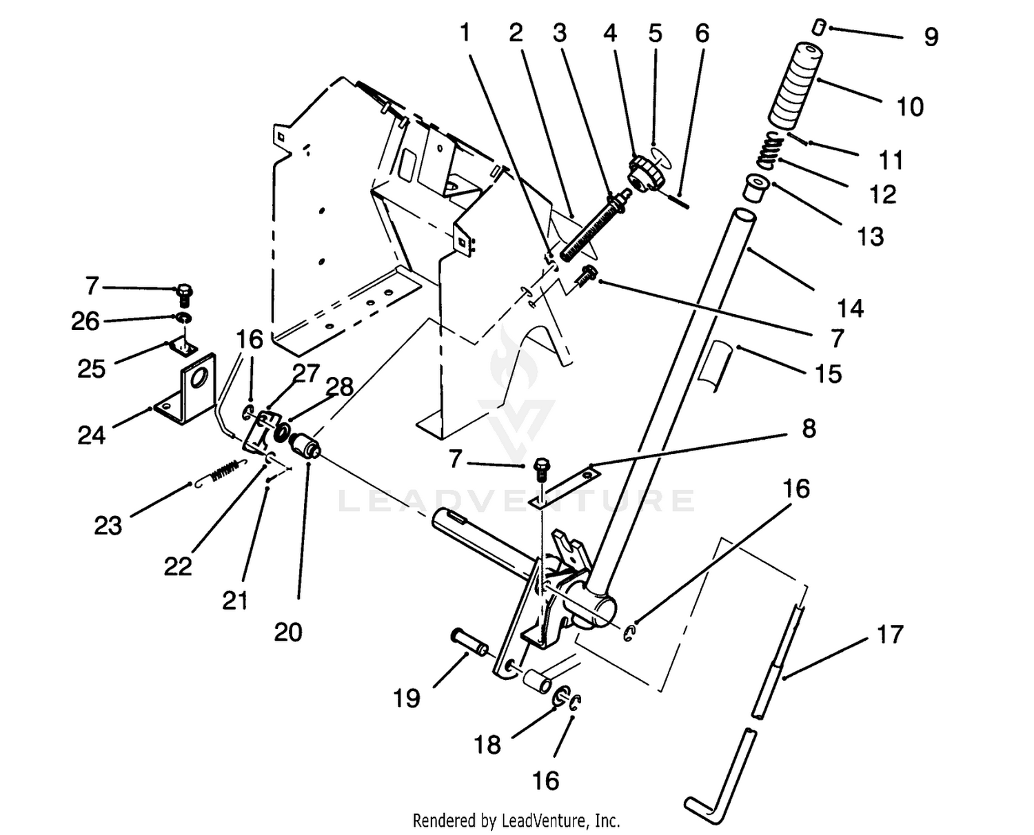 Lift Bar Linkage Assembly