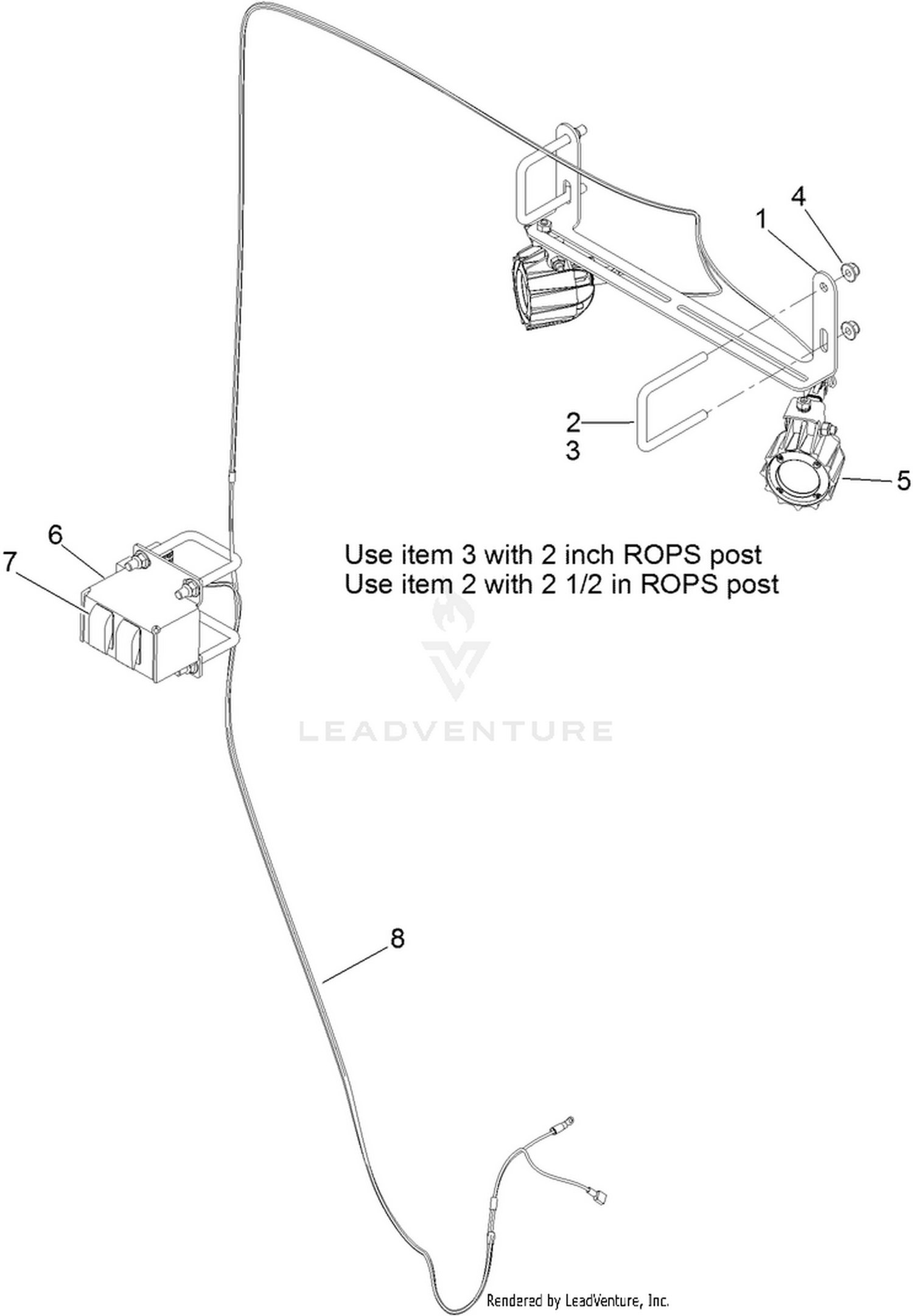 Rear Work Light Kit