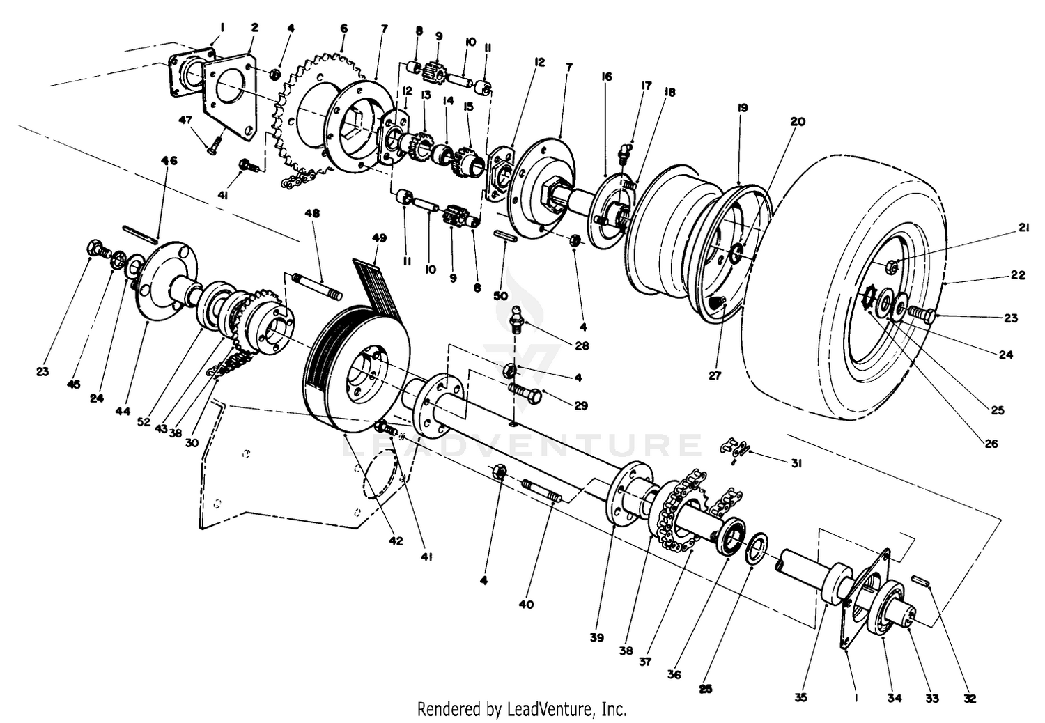 Axle  Drive Shaft Assembly