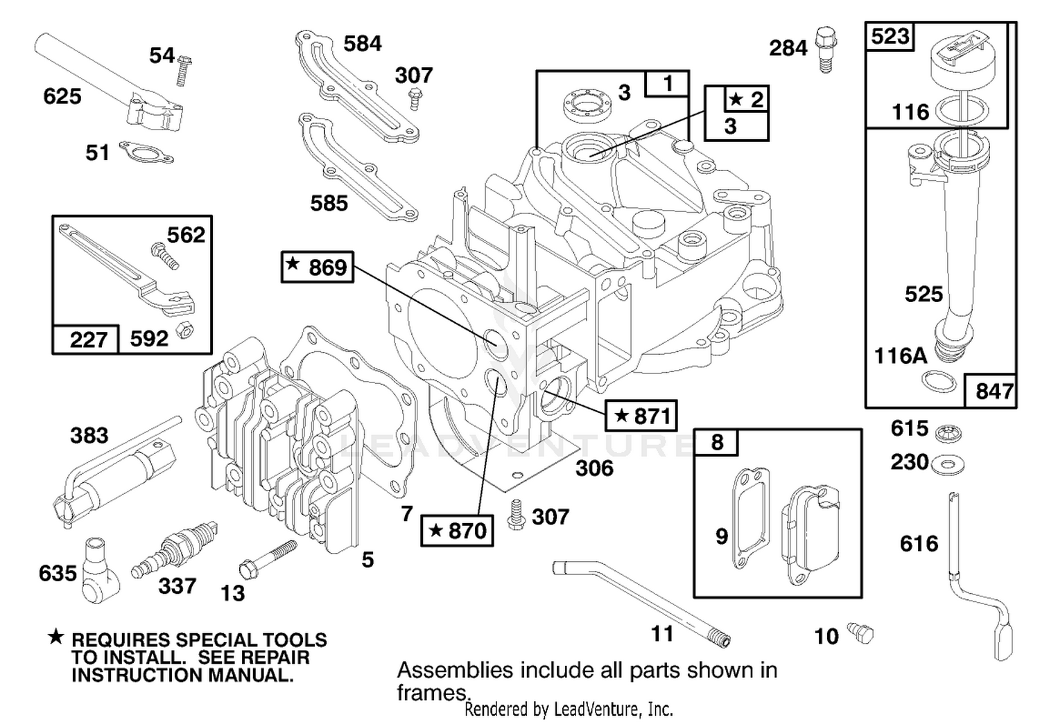 Engine Briggs  Stratton Model 12f802-1750-E1