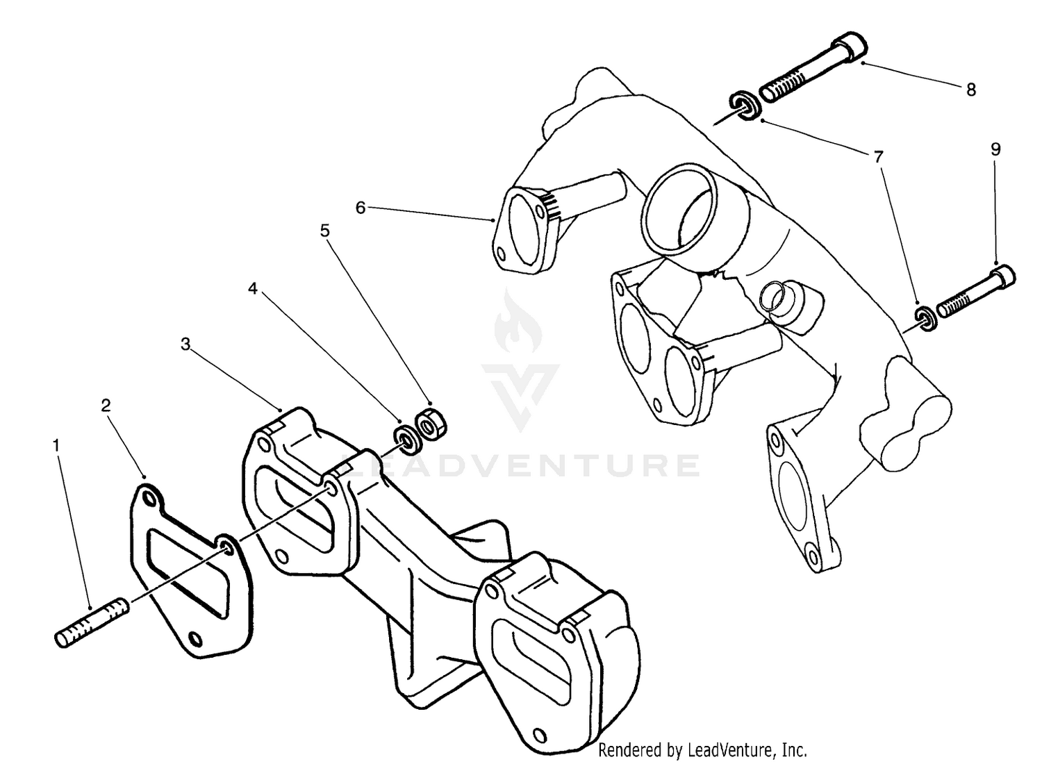Intake  Exhaust Manifold Assembly