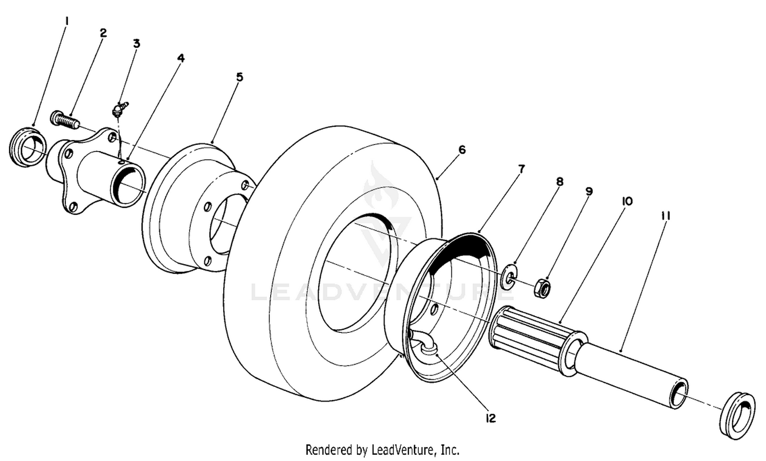 Pneumatic Caster Wheel Assembly (optional)