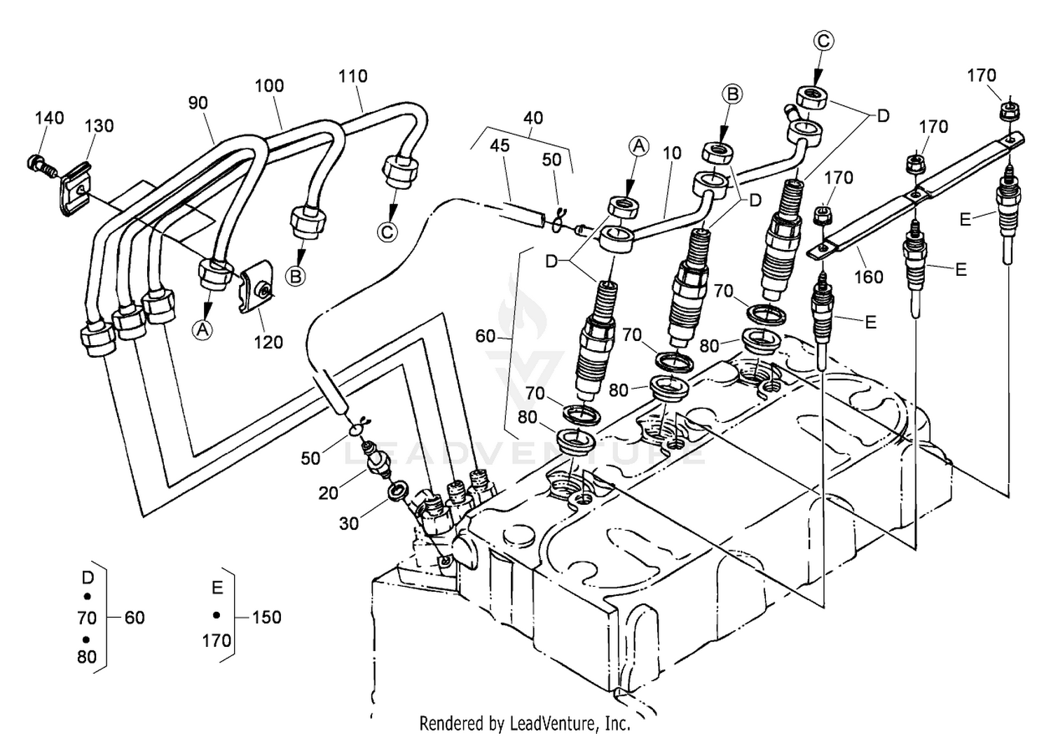 Nozzle Holder and Glow Plug Assembly