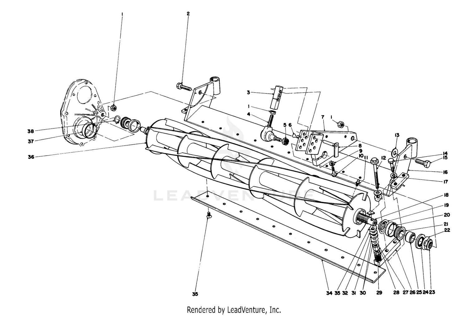 Reel And Bed Bar Assembly