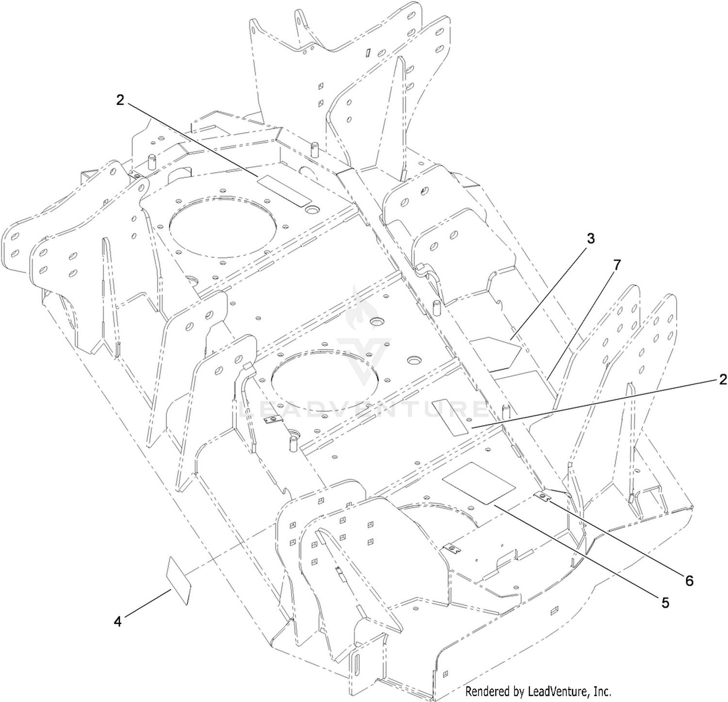 Left Deck  Decal Assembly No. 110-5931