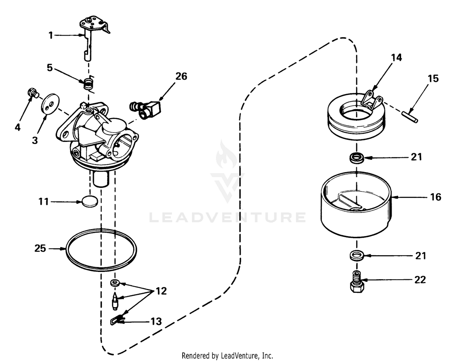 Carburetor No. 631784 (mower Model No. 21610  21711)(engine Nos. Tnt 100-10042, Tnt 100-10043 And Tnt 100-10044)