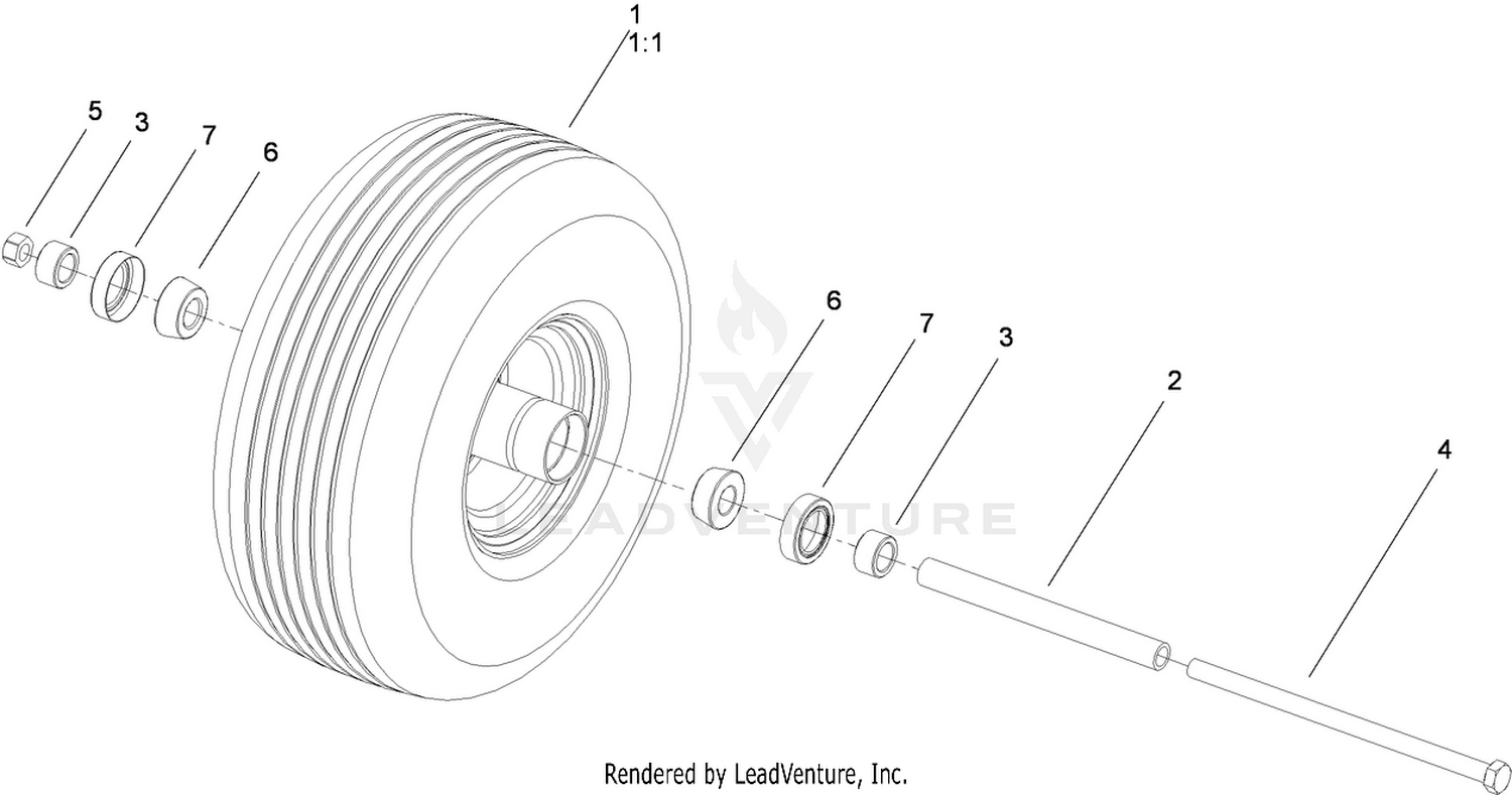 Caster Wheel Assembly No. 108-9954
