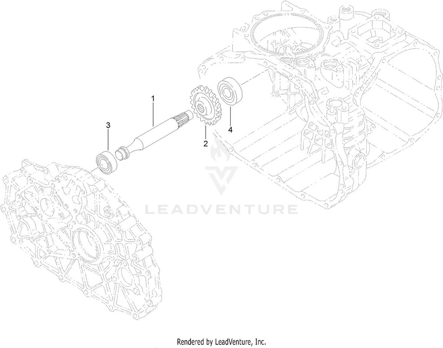 Reverse Shaft Assembly  Transaxle Assembly No. 120-7610