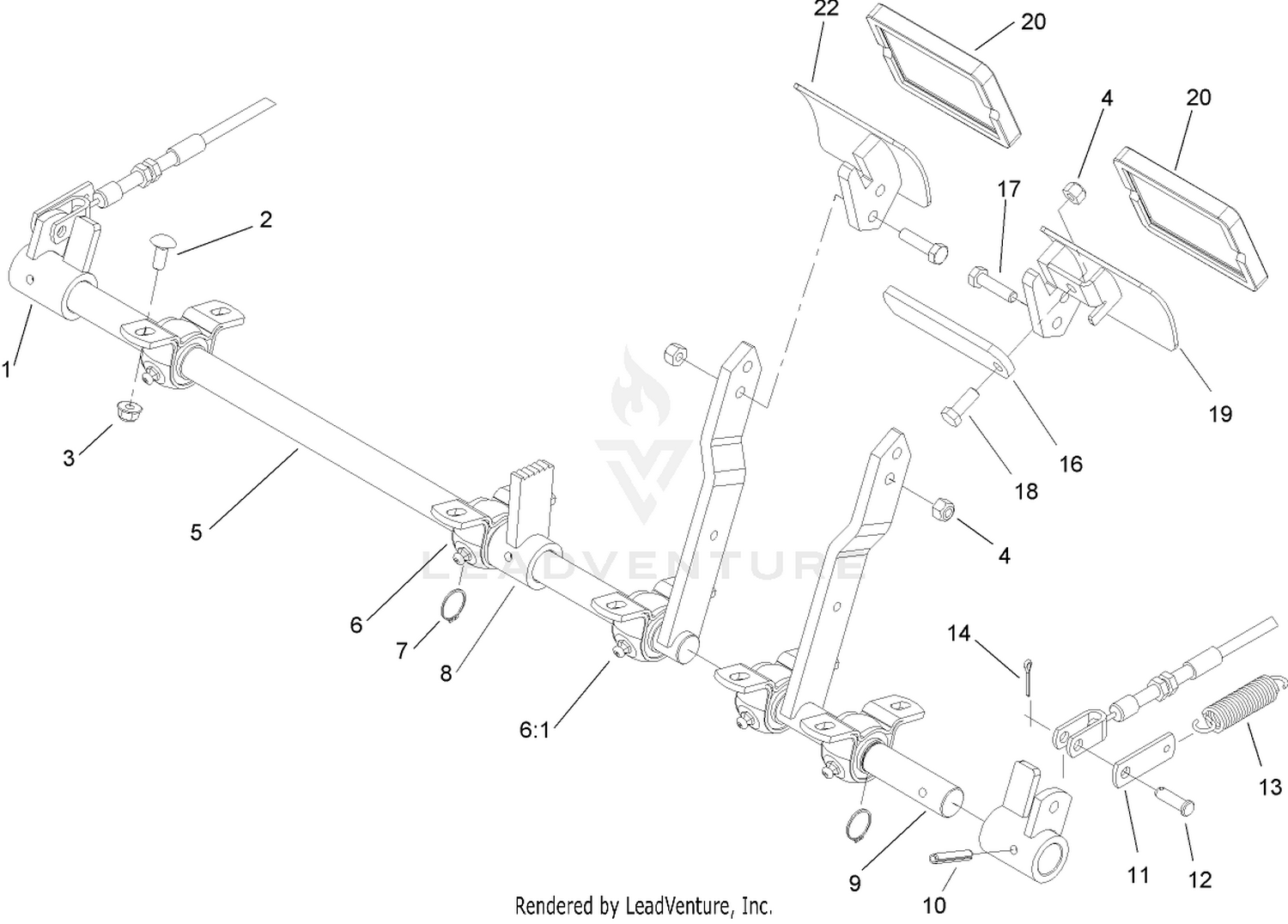 Brake Pedal and Linkage Assembly