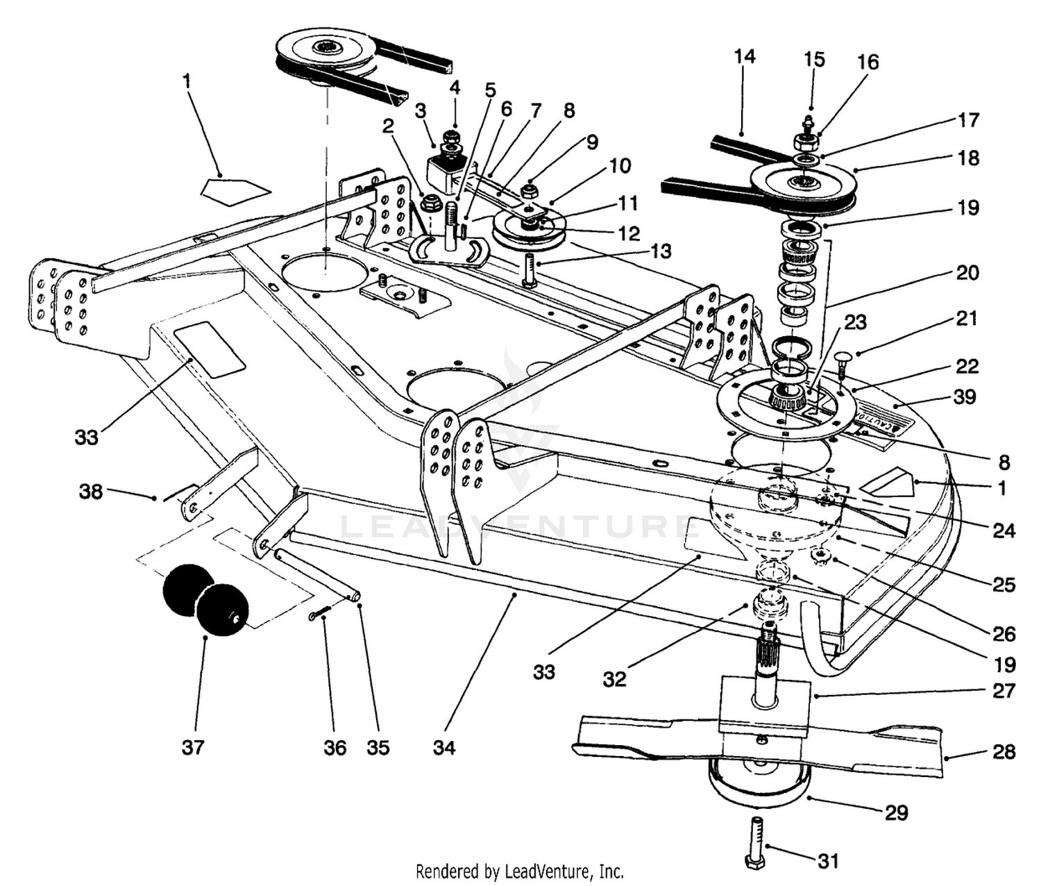 Deck And Spindle Assembly