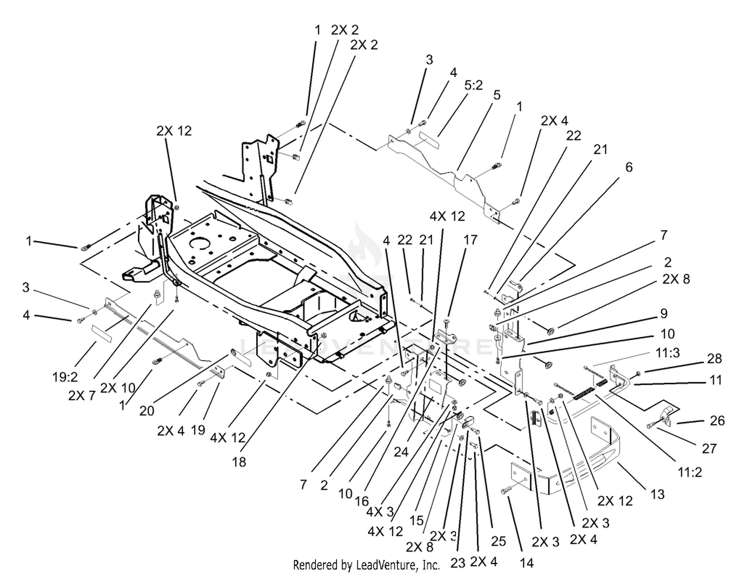 Bumper  Hood Support