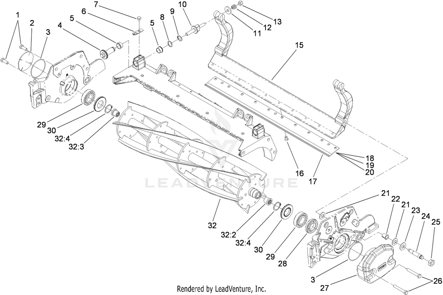 Reel and Bedbar Assembly