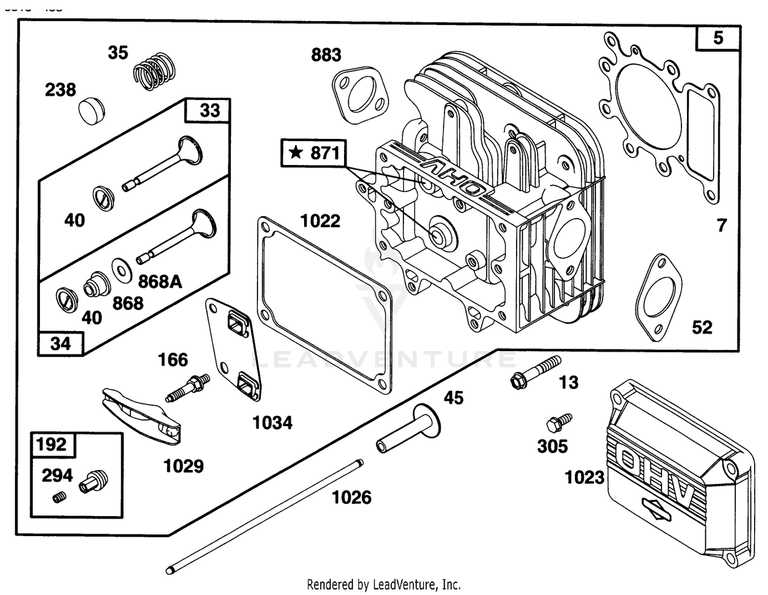 Engine Briggs  Stratton Model 28n777-0174-01 2