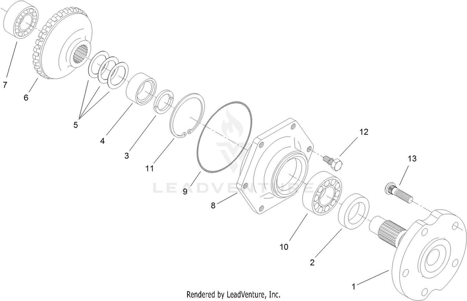 Axle Assembly  Rear Axle Assembly No. 106-1120