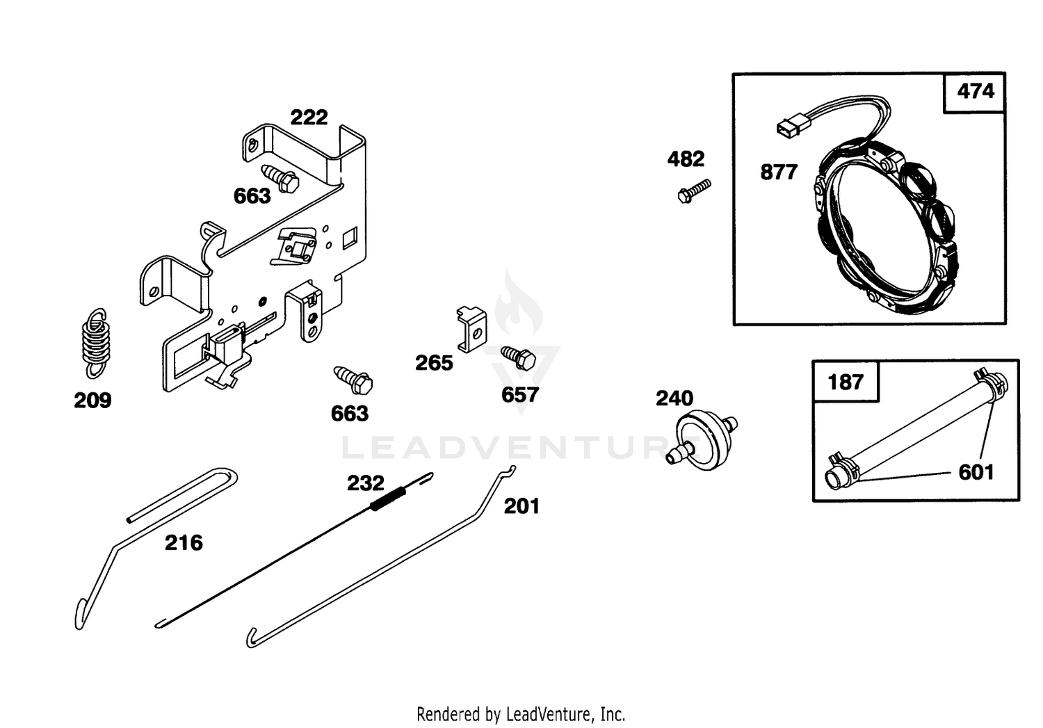 Engine Briggs  Stratton Model 286707-0452-01 5