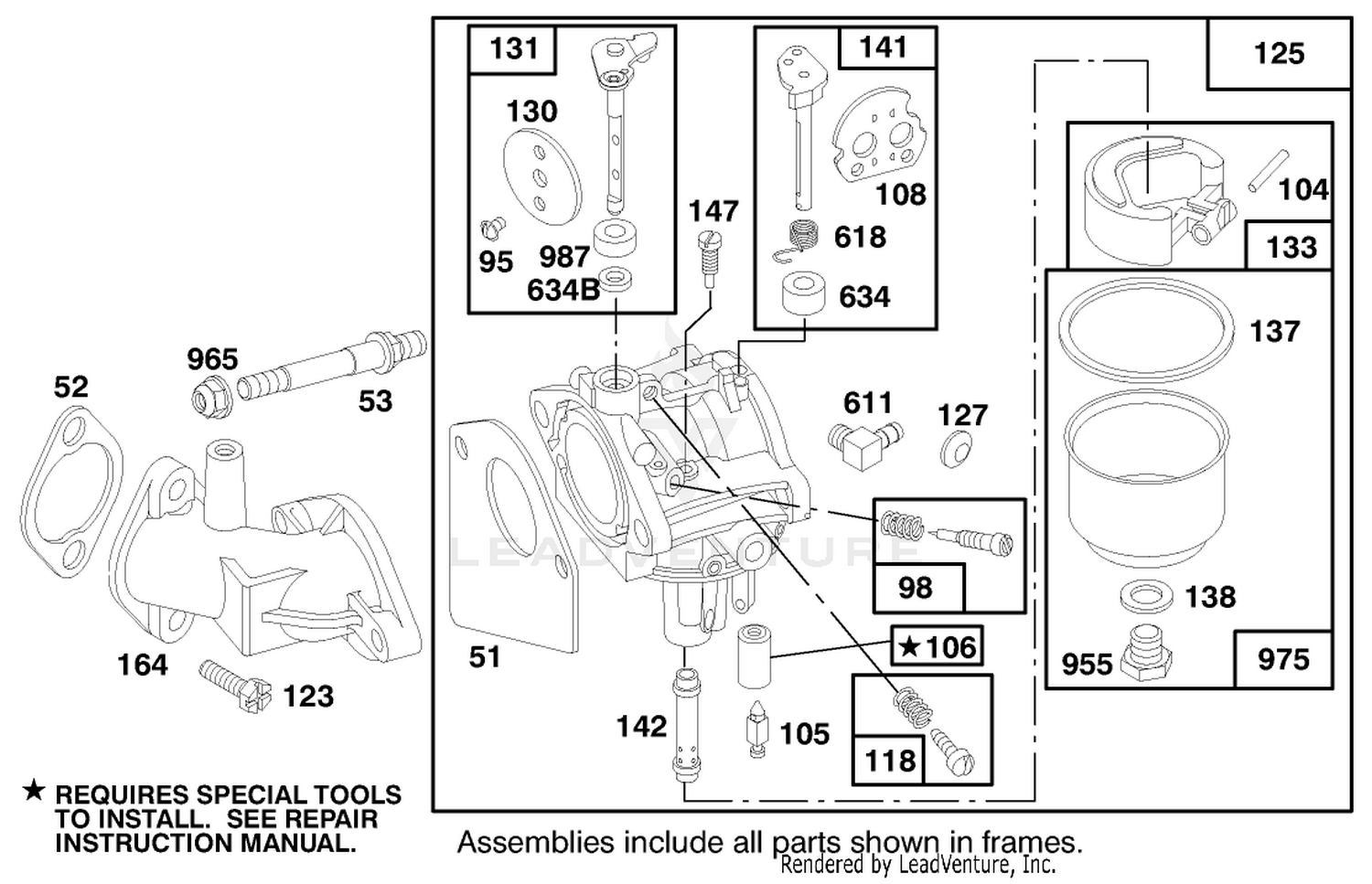 Engine Briggs  Stratton Model 283707-0156-01 3