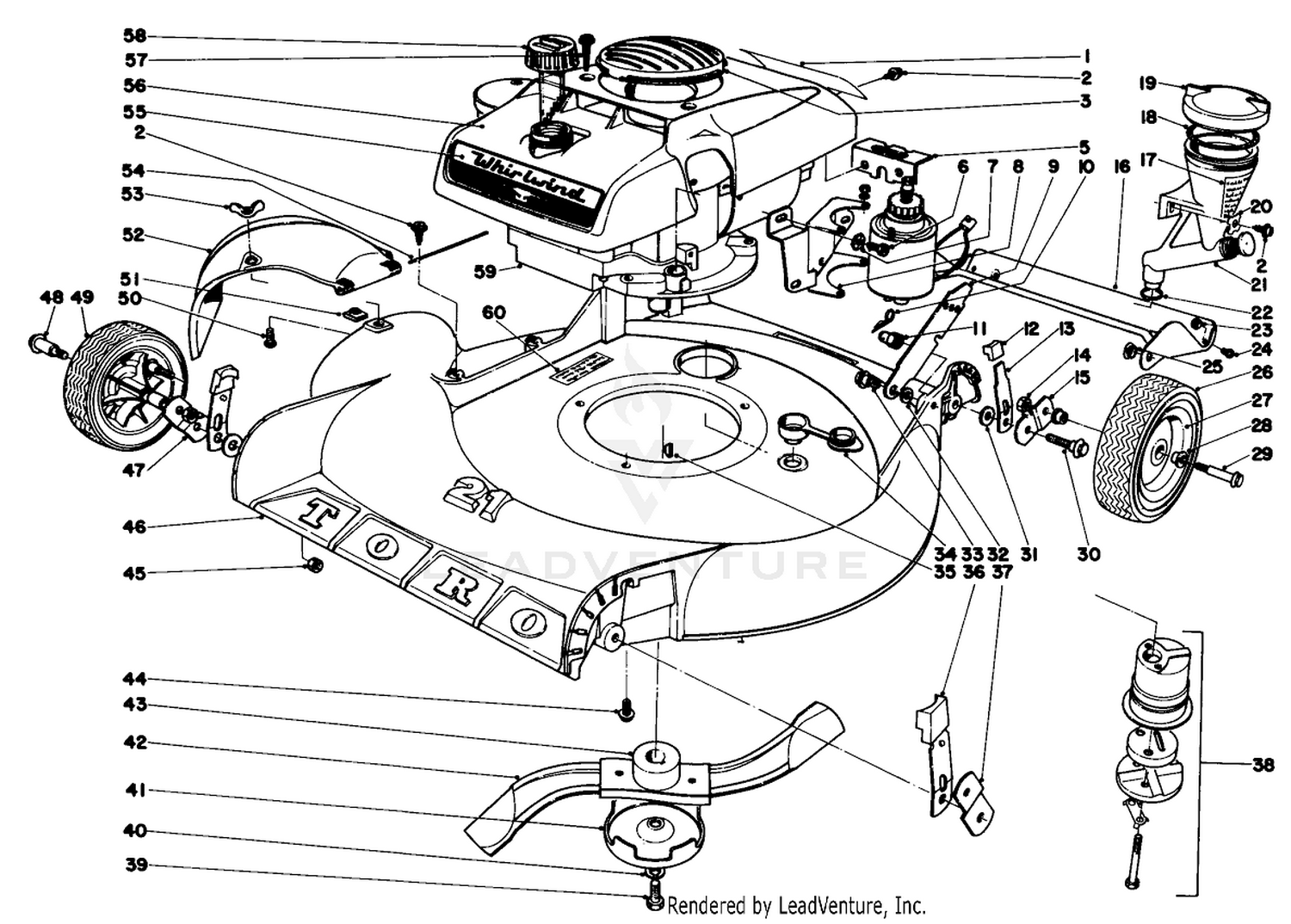 21" Whirlwind H.p. Key-Lectric
