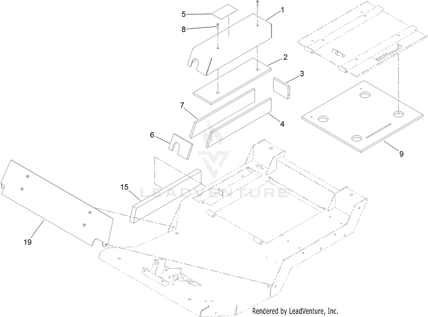 Acoustic Foam, Panel and Cover Assembly