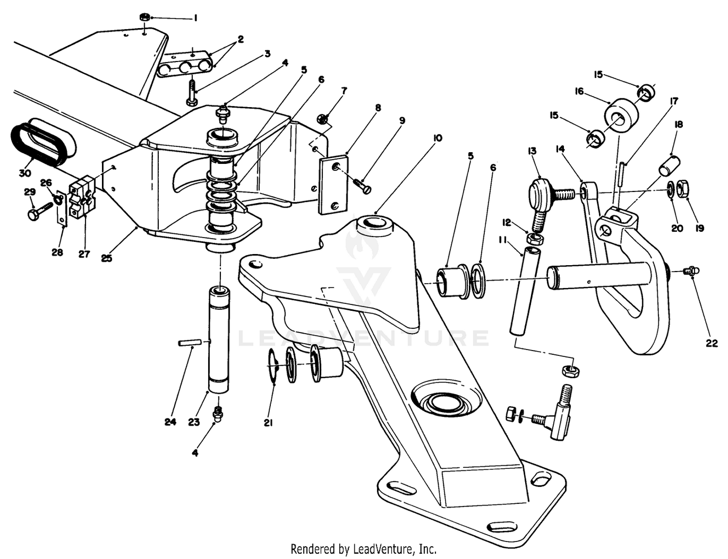 Wing Deck Lift Arm Assembly