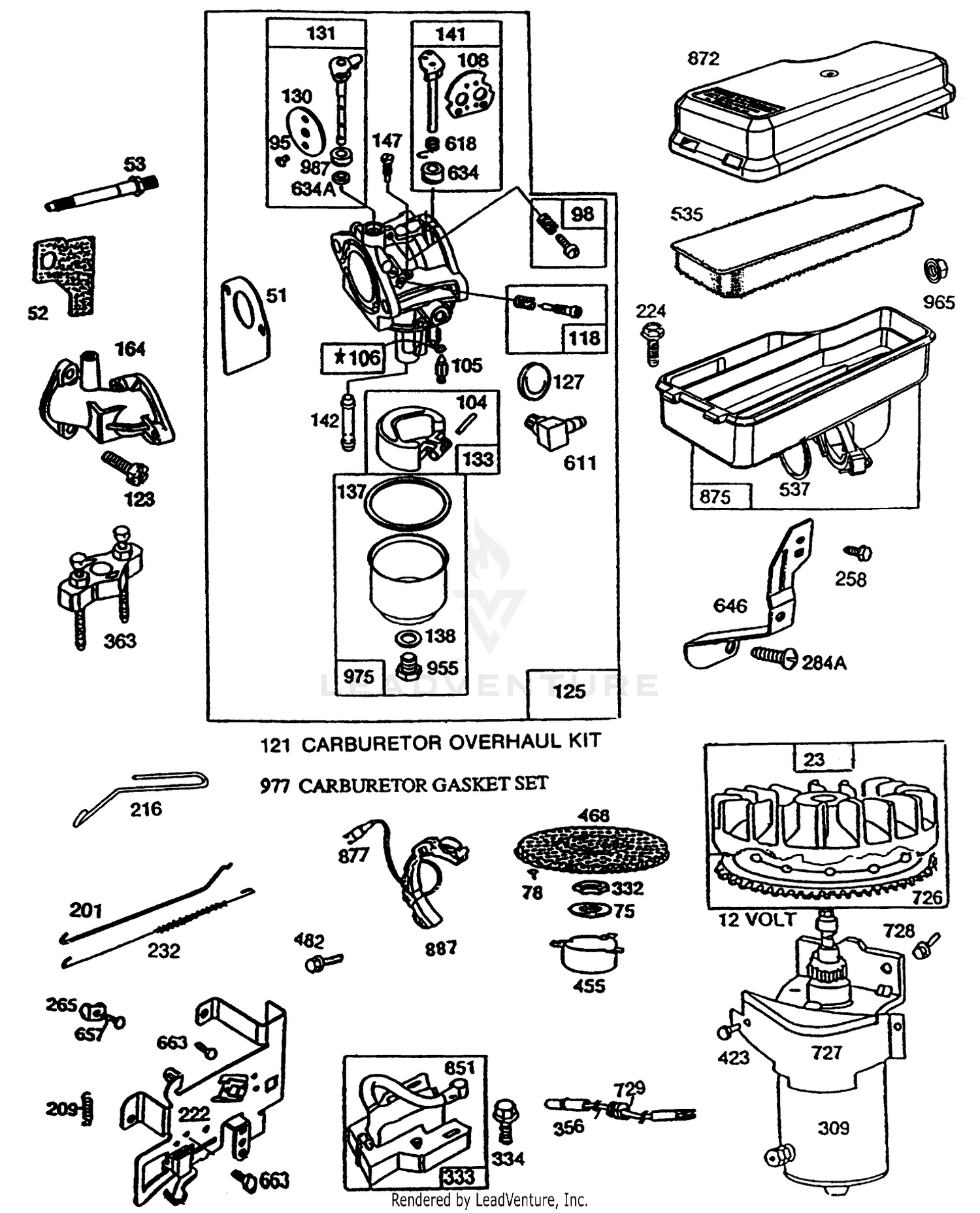 Briggs  Stratton Model No 195707-0121-01