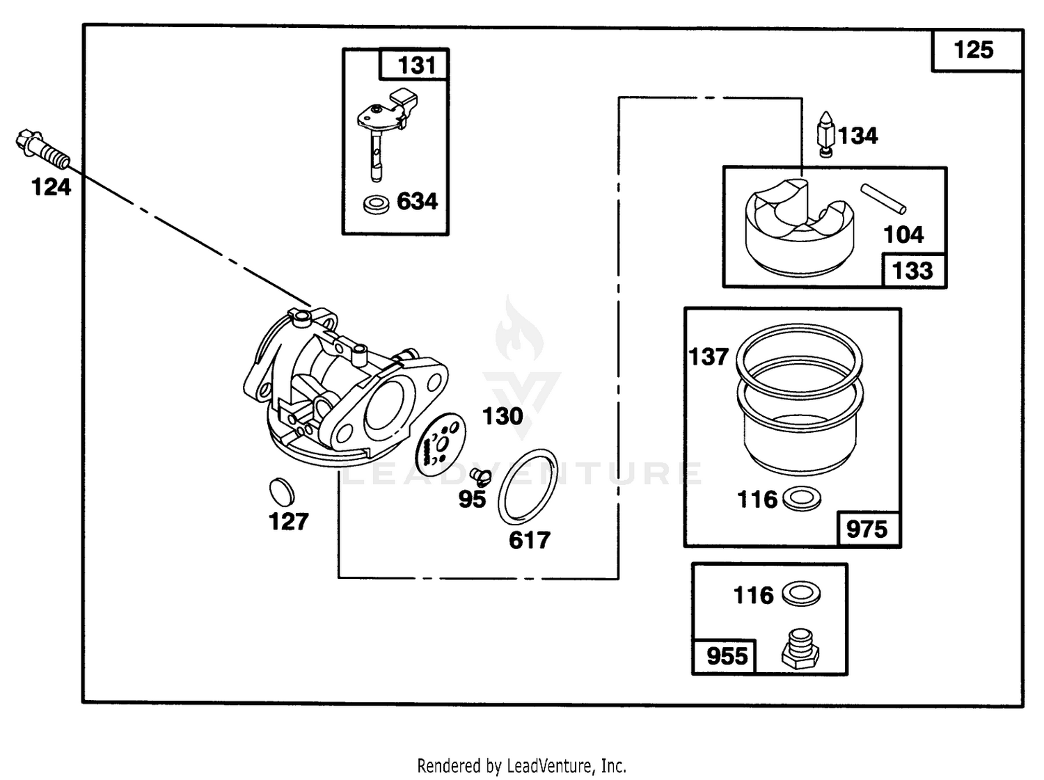 Engine Briggs  Stratton Model 127702-0645-01 3