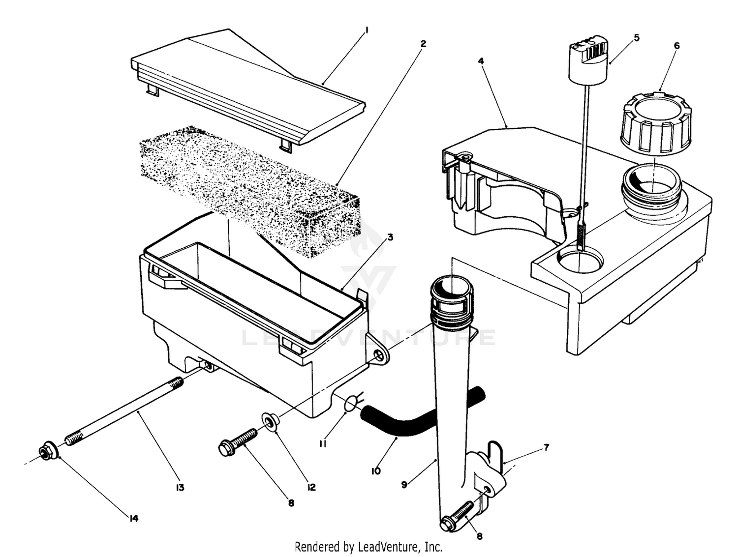 Air Cleaner  Fuel Tank Assembly