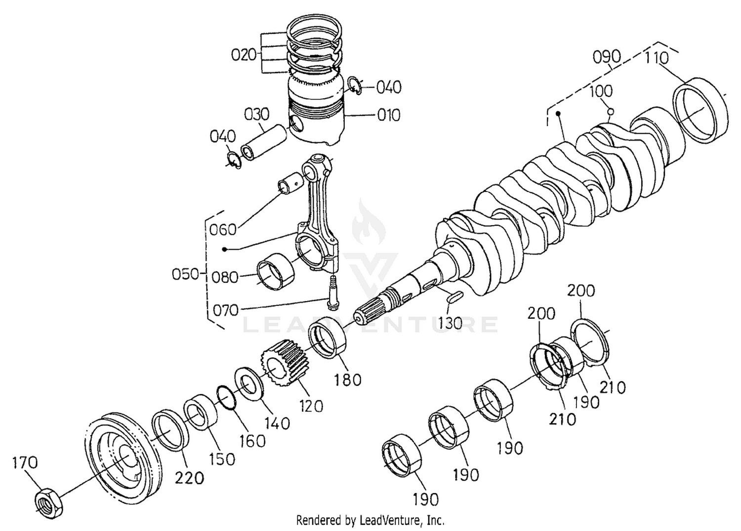 Piston and Crankshaft Assembly