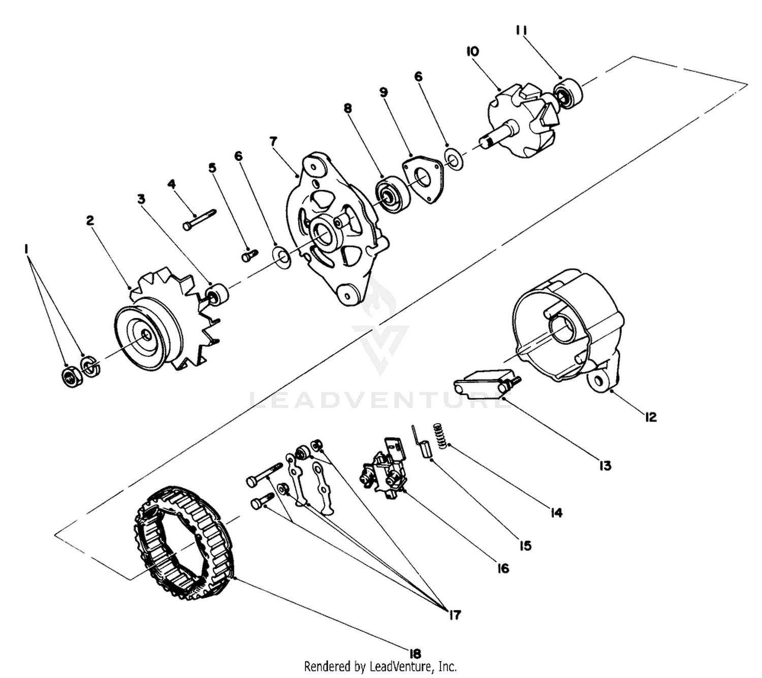 Alternator Assembly No. 60-5420