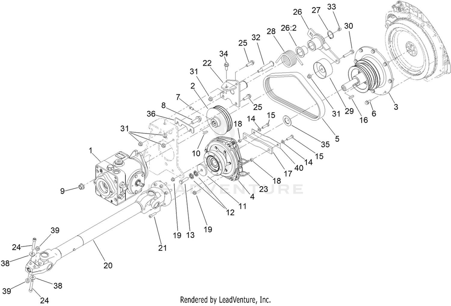 Hydraulic PTO Assembly