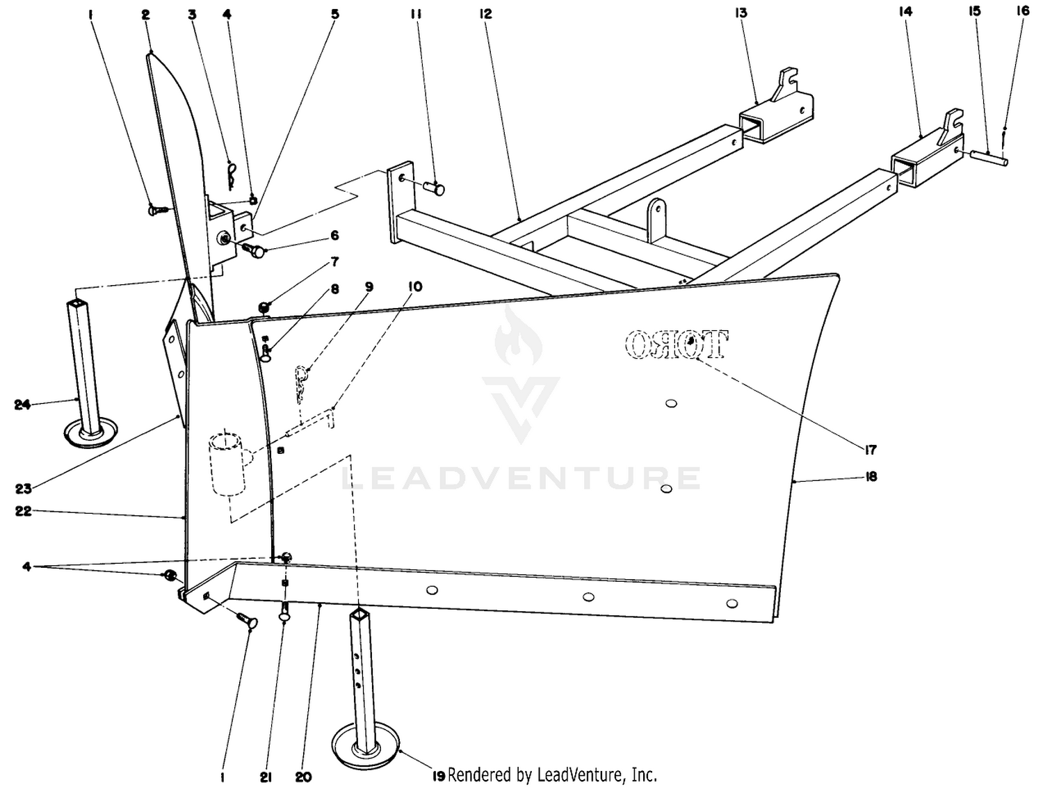 48" V-Plow