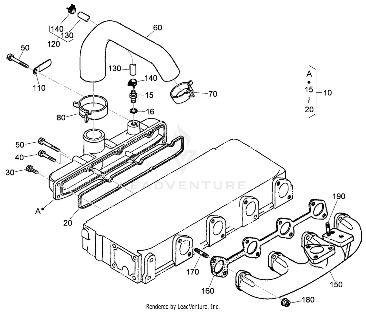Inlet and Exhaust Manifold Assembly