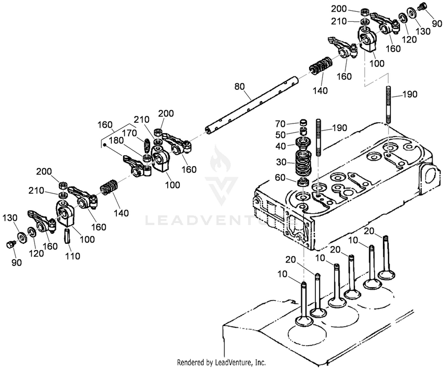 Valve and Rocker Arm Assembly