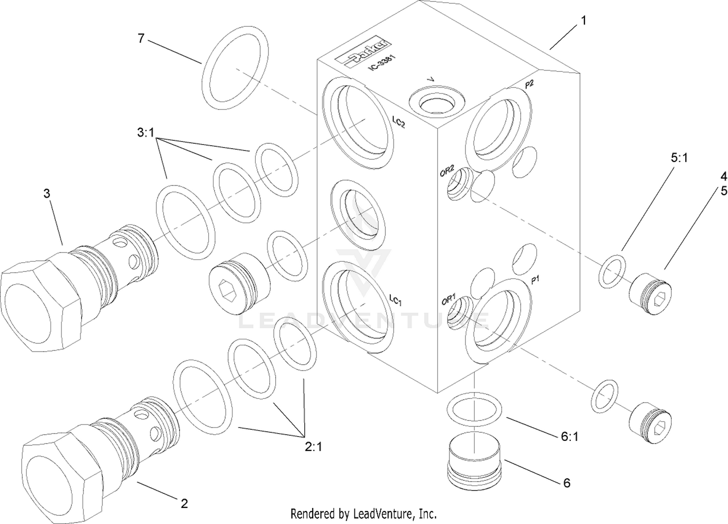 Flow Combining Manifold Assembly No. 108-1510