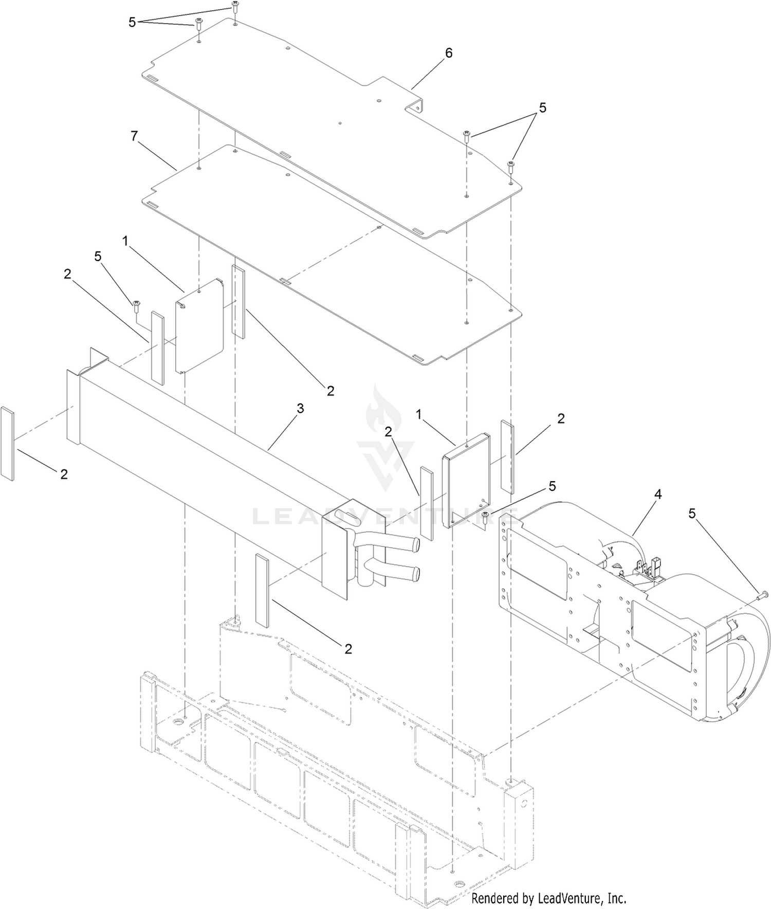 Heater Core Bracket and Cover Assembly