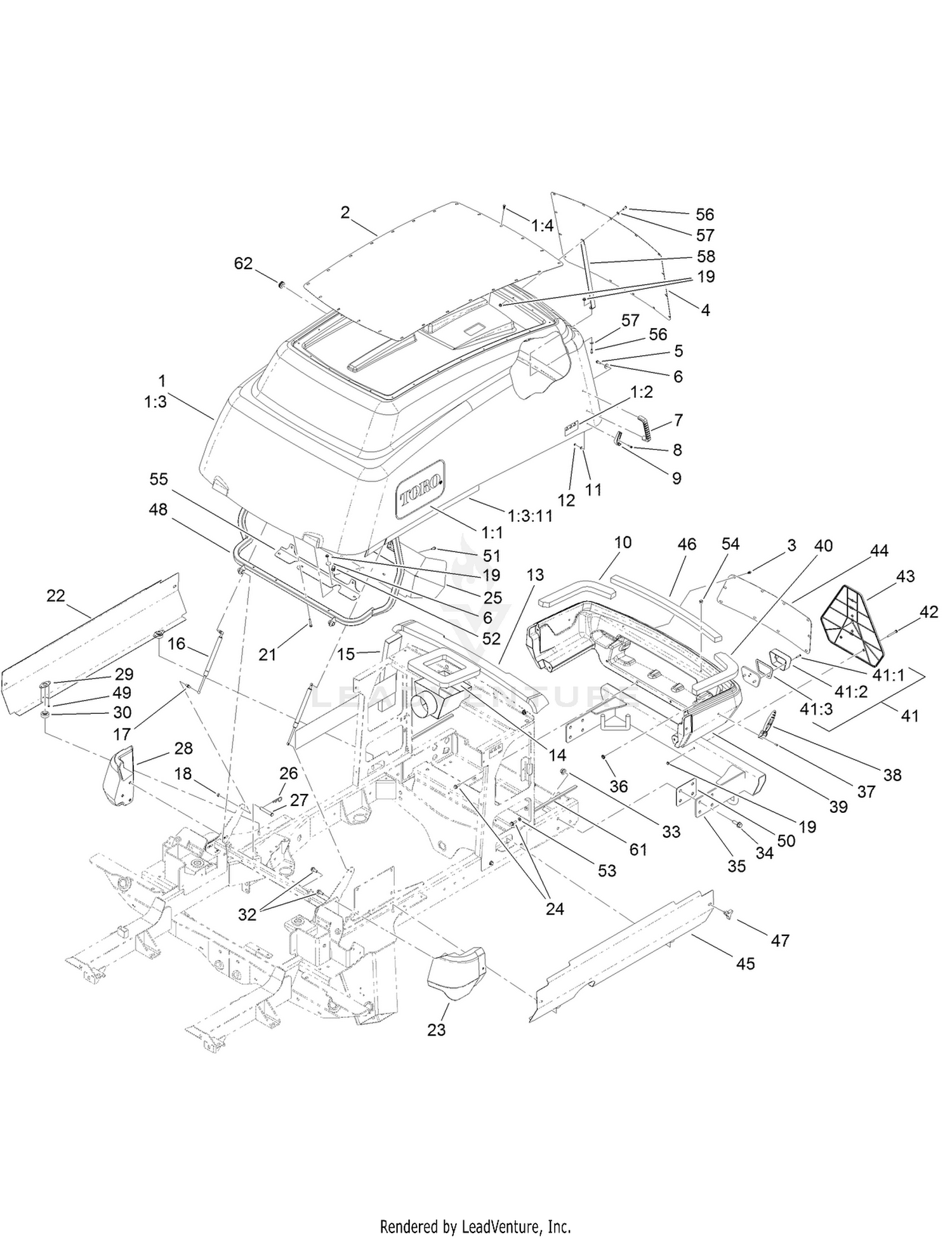 Hood and Bumper Assembly