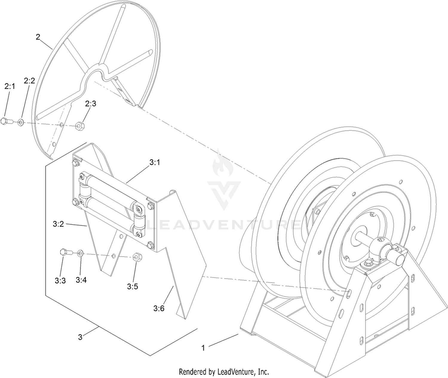 Hose Reel Assembly No. 106-5083