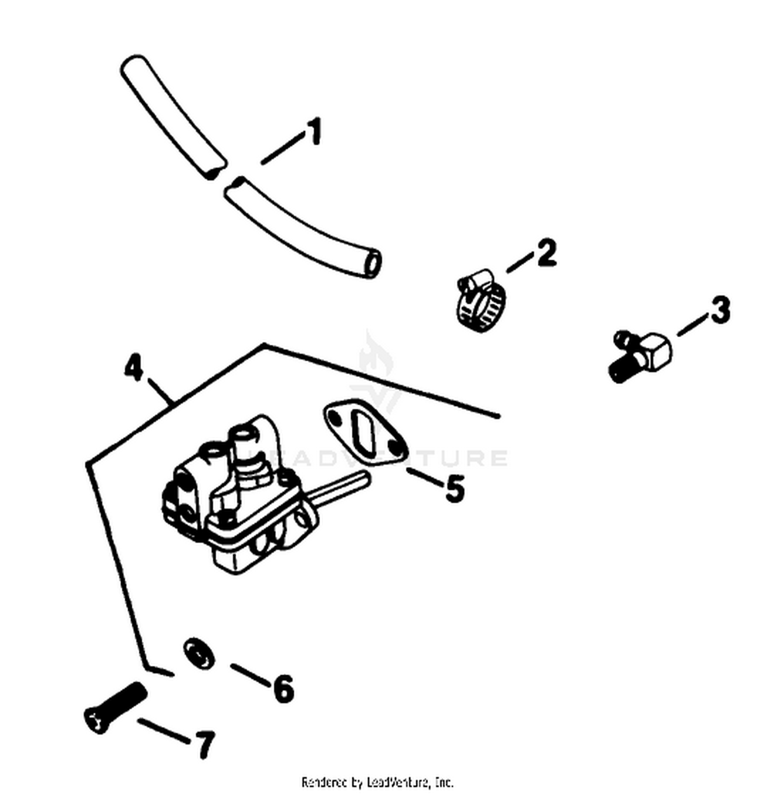 Fuel Pump-Engine Kohler Model No. Kt17qs Type No. 24324